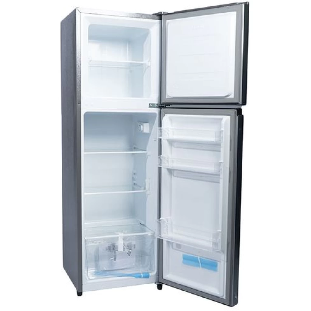 Hisense 200L Defrost Top Freezer Refrigerator, Silver - Image 3