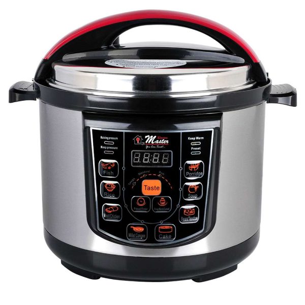 Electro Master Electric Pressure Cooker 6.0L 1600watts – Grey, Black