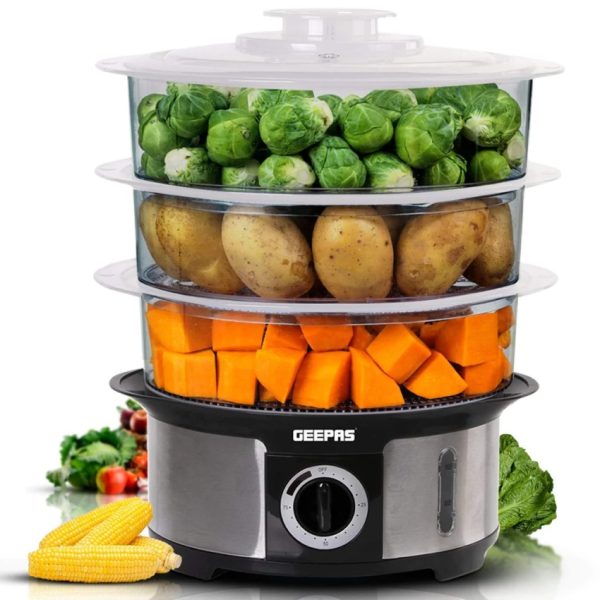 Geepas 3-Tier Food Steamer