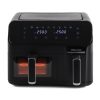 Hisense Electronic 8.6L Dual Air fryer with LED Touch Control Panel – Black