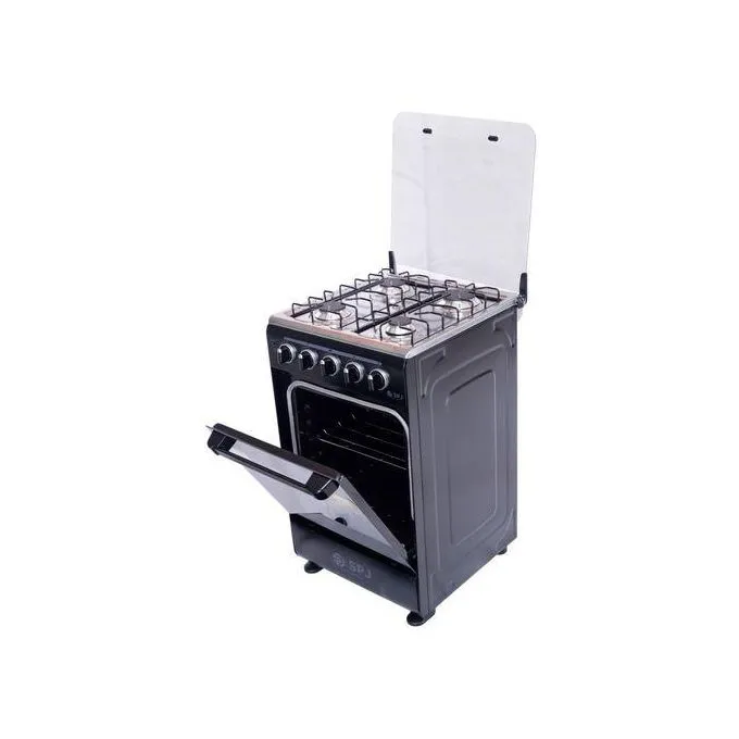 SPJ Full Gas Cooker 50x50cm, 4-Gas Burners, Gas Oven – Black - Image 3