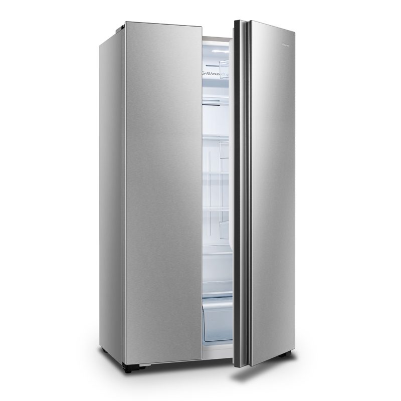 Hisense 561 Litre Side-By-Side Door Fridge, RC-56WS4S2 (Silver)