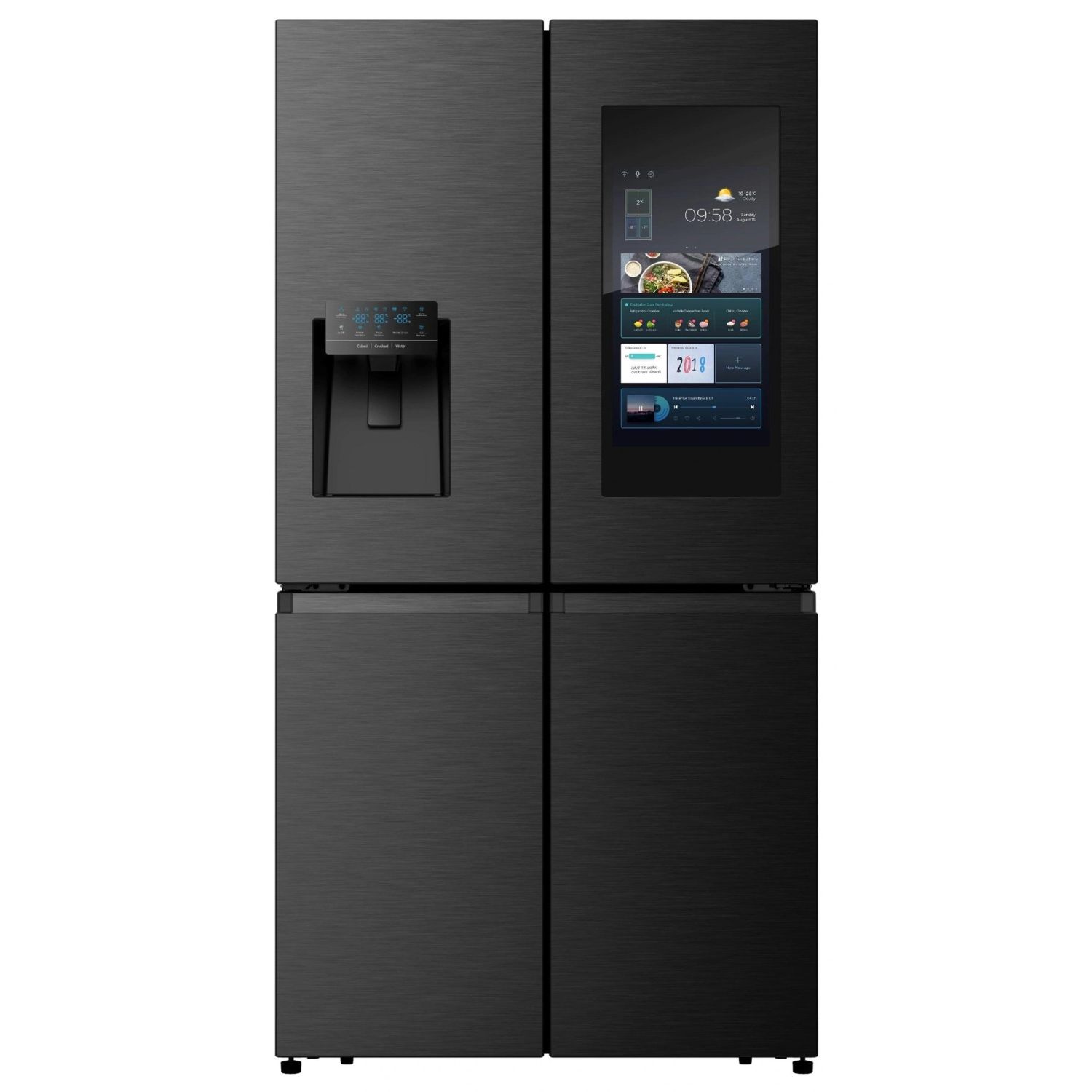 Hisense 680 Litre Smart Refrigerator, Multi Door Smart Fridge w/ Touch Screen, Water Dispenser and Ice Maker, Frost Free, RC-68WC - Image 2
