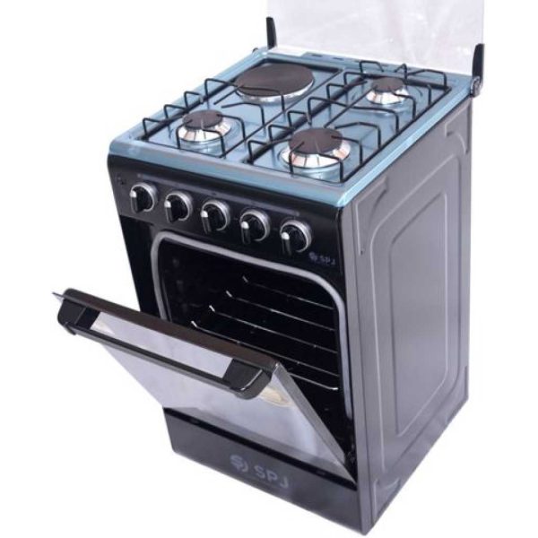 SPJ Cooker 3 Gas Burners 1 Electric Hotplate