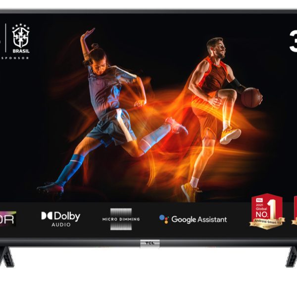 TCL 32-Inch Smart Android LED Digital TV, Bluetooth, Youtube, Netflix, Prime Video, Google Play, Chromecast Built-InHDR10, With Inbuilt Free To Air Decoder, Satellite Tuner