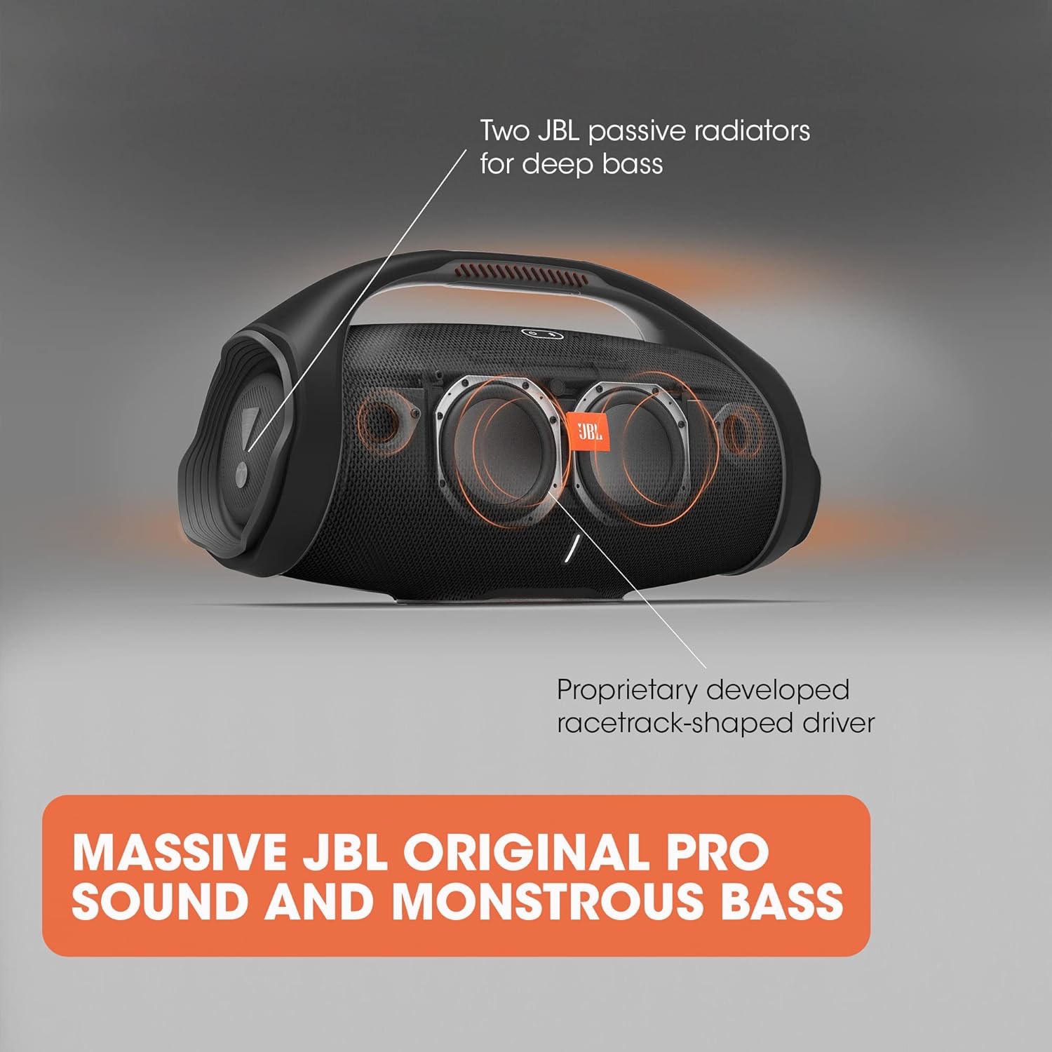 JBL Boombox 2 Portable Bluetooth Speaker, Powerful Sound and Monstrous Bass, IPX7 Waterproof, 24 Hours of Playtime, Powerbank, JBL PartyBoost for Speaker Pairing, for Home and Outdoor - Image 2