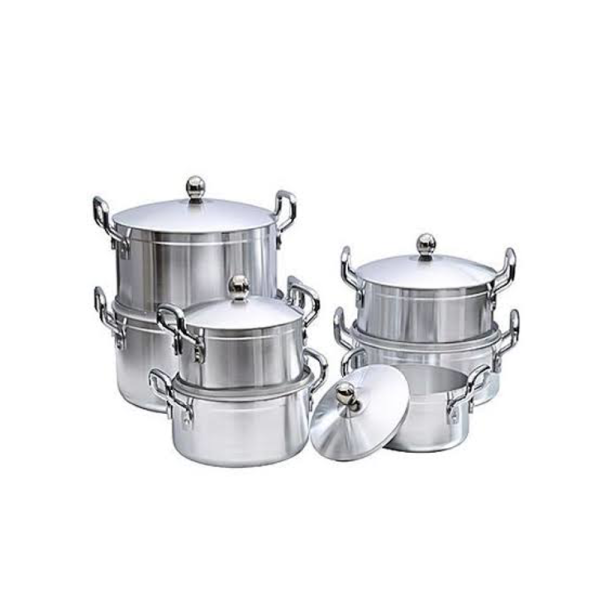 Stainless Steel Saucepans 7 Piece