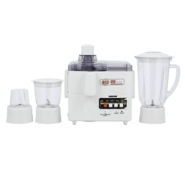 Geepas 650W 4-In-1 Food Processor- GSB6147