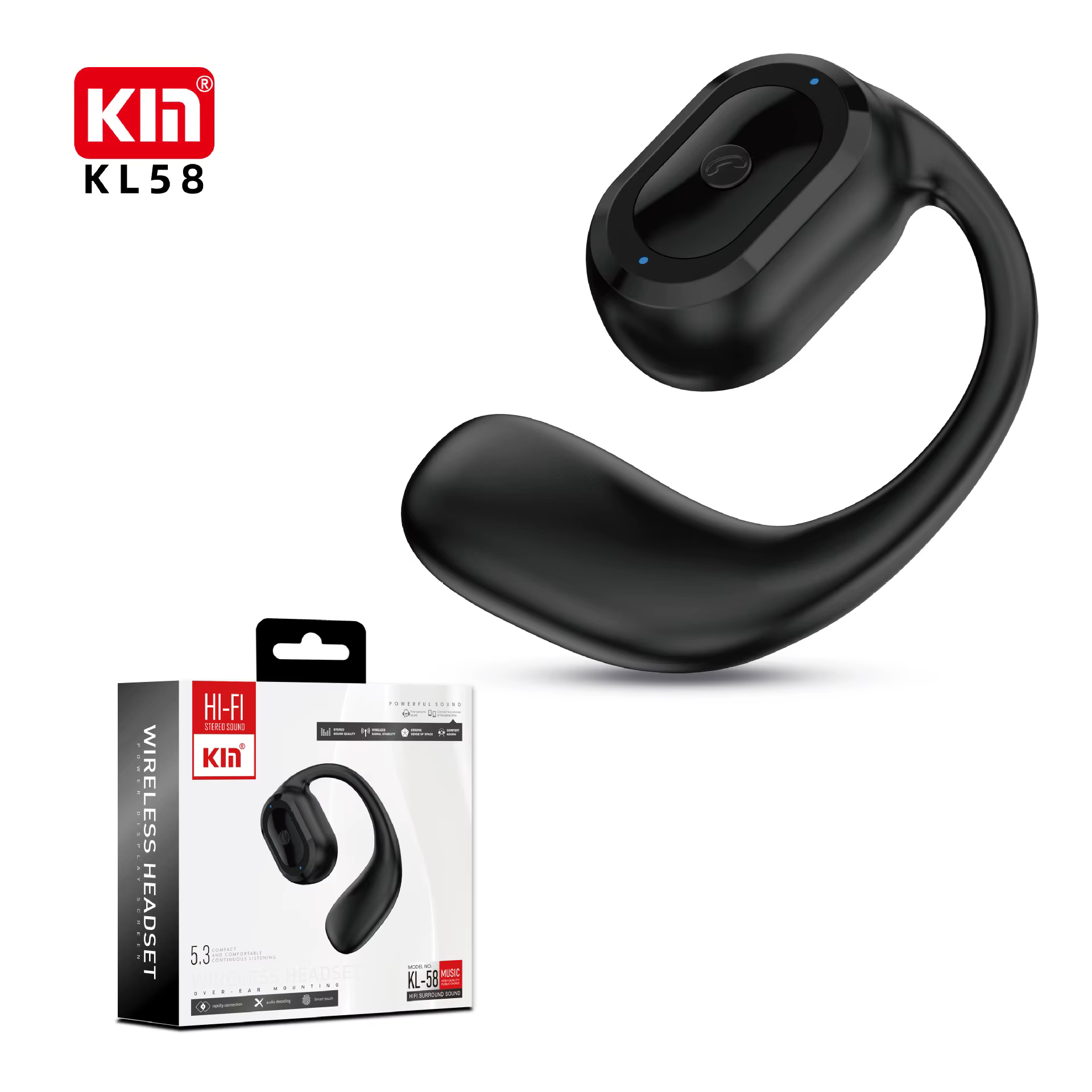 KIN KL-58 Black Headphones