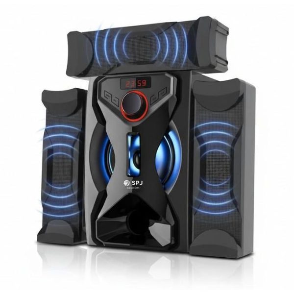 SPJ 3.1 Channel FM/SD Multimedia Bluetooth Home Audio System / Sub Woofer