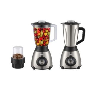 Digiwave 3-in-1 Blender 1.5L Stainless Steel & Plastic Jars โ DWBL-1212
