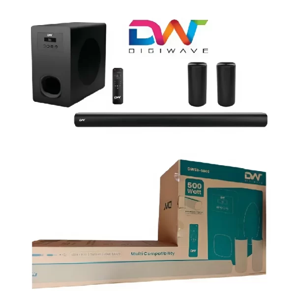Digiwave Sound Bar 5.1CH DWSB5002 – 500W Wireless Sound System