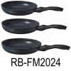 RL-FM3F SILVER – 3-in-1 Marble Coating Forged Aluminum Fry Pan Set