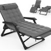 3-in-1 design: camping cot, recliner chair, and chaise lounge